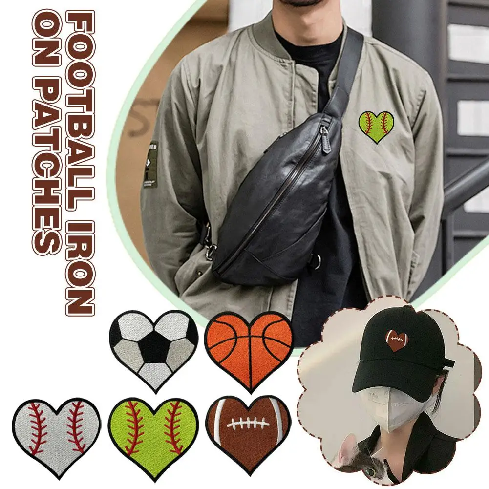 Patches Bordados De Futebol, Esportes Ferro Em Patches, Roupas DIY, Chapéus, Jeans, Jaqueta, U1U4, 12 Pcs