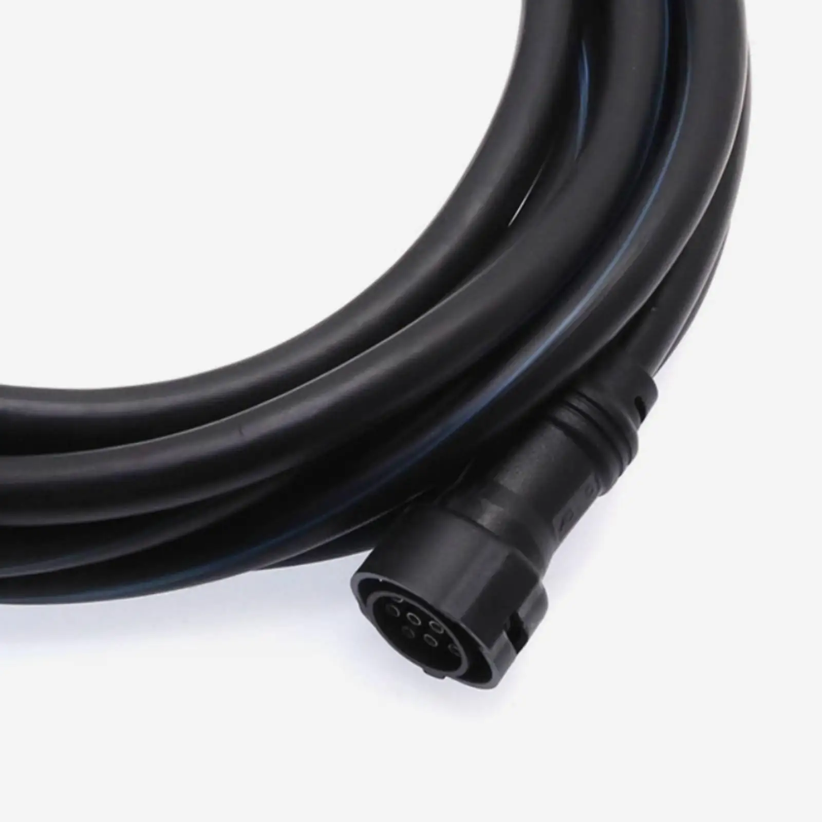 10-Core Extension Cable Black Spring Wire Long-Lasting for Boat Owners