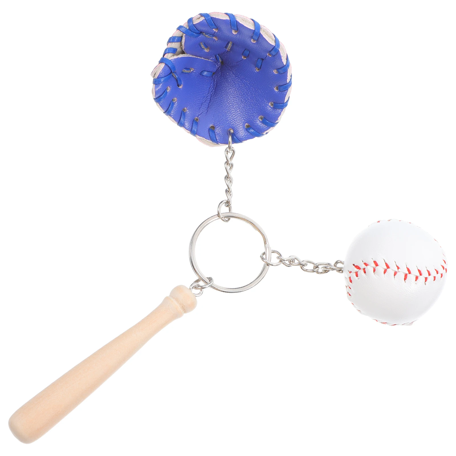 

Baseball Keychain Pendant Bat Charm Sports Goodies for Team Bag Pu Car Jewelry Glove Clips
