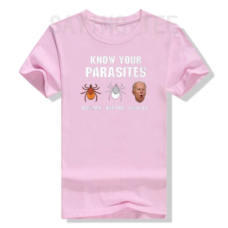 Know Your Parasites - Funny Joe Biden T-Shirt Sarcastic Sayings Quote Jokes Graphic Tee Tops Men Clothing Campaign Street Outfit