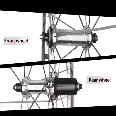 RUJIXU 30mm, 40mm, 50mm 700C, Road Rim, V/C Ring Brake, Disc Brake, Fixed Gear Set, Vintage Silver bike wheelset