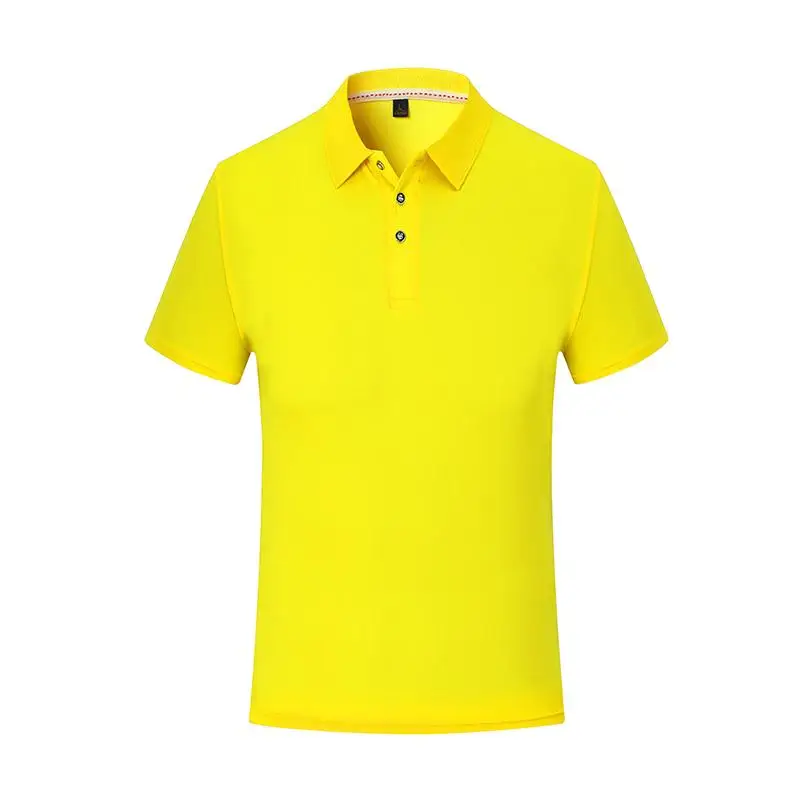 Men's Quick Drying Polo Shirt Custom Personalized Print Logo DIY Summer Sports Short Sleeved Employee Workwear Lapel Shirt Top image 6