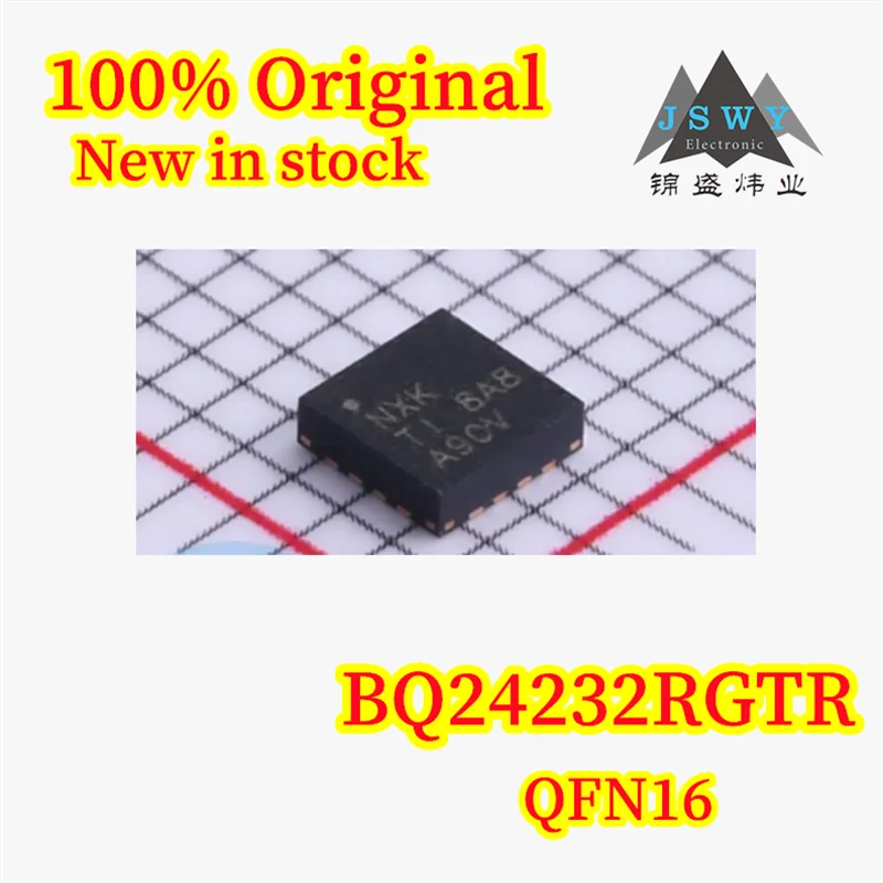 

(5/50PCS) 100% New BQ24232RGTR BQ24232 NXK QFN16 Battery Management Chip - In Stock, Original Chipset