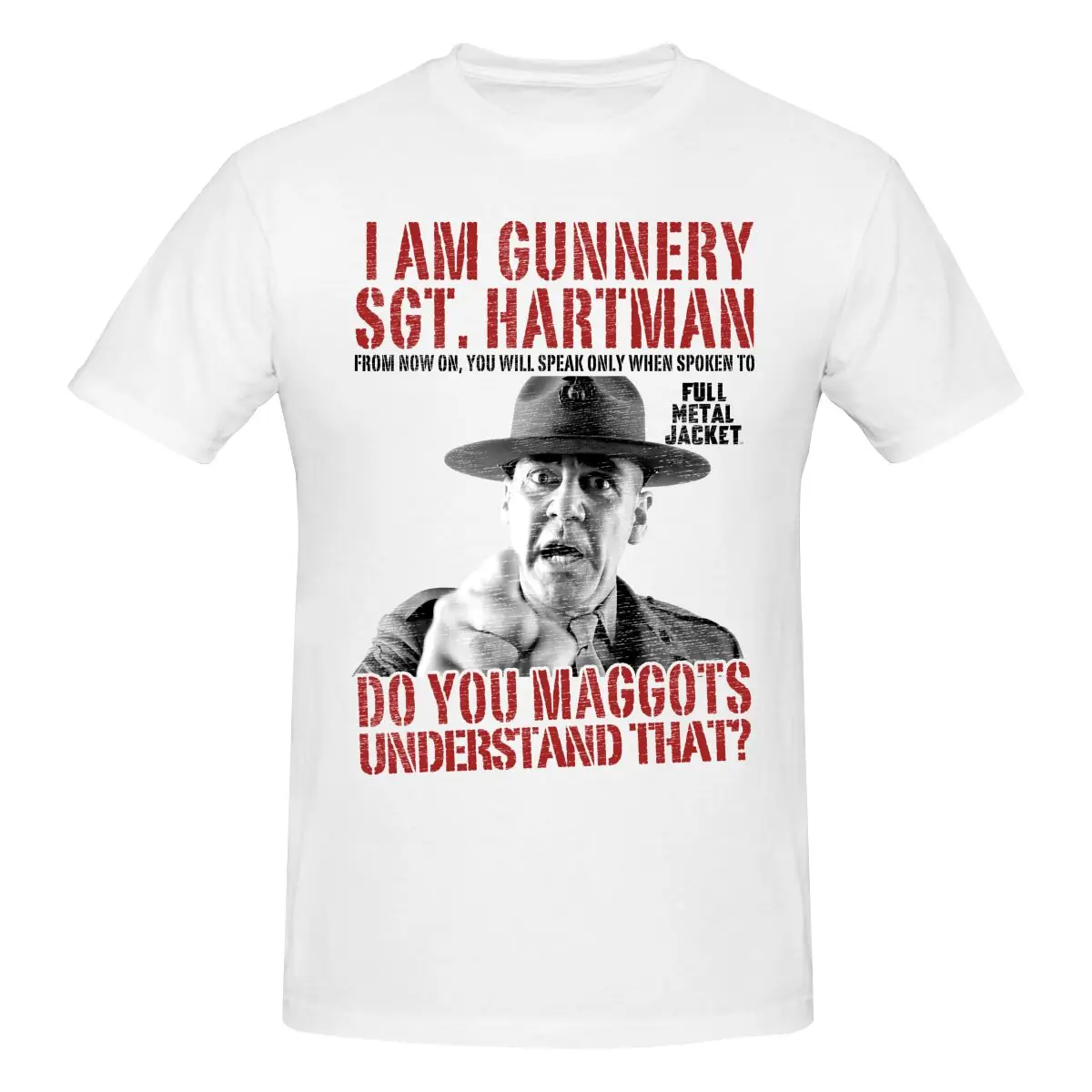 Licenza Ufficiale Full Metal Jacket Sgt Hartman Uomo T SHIRT S XXL Taglie long or short sleeves