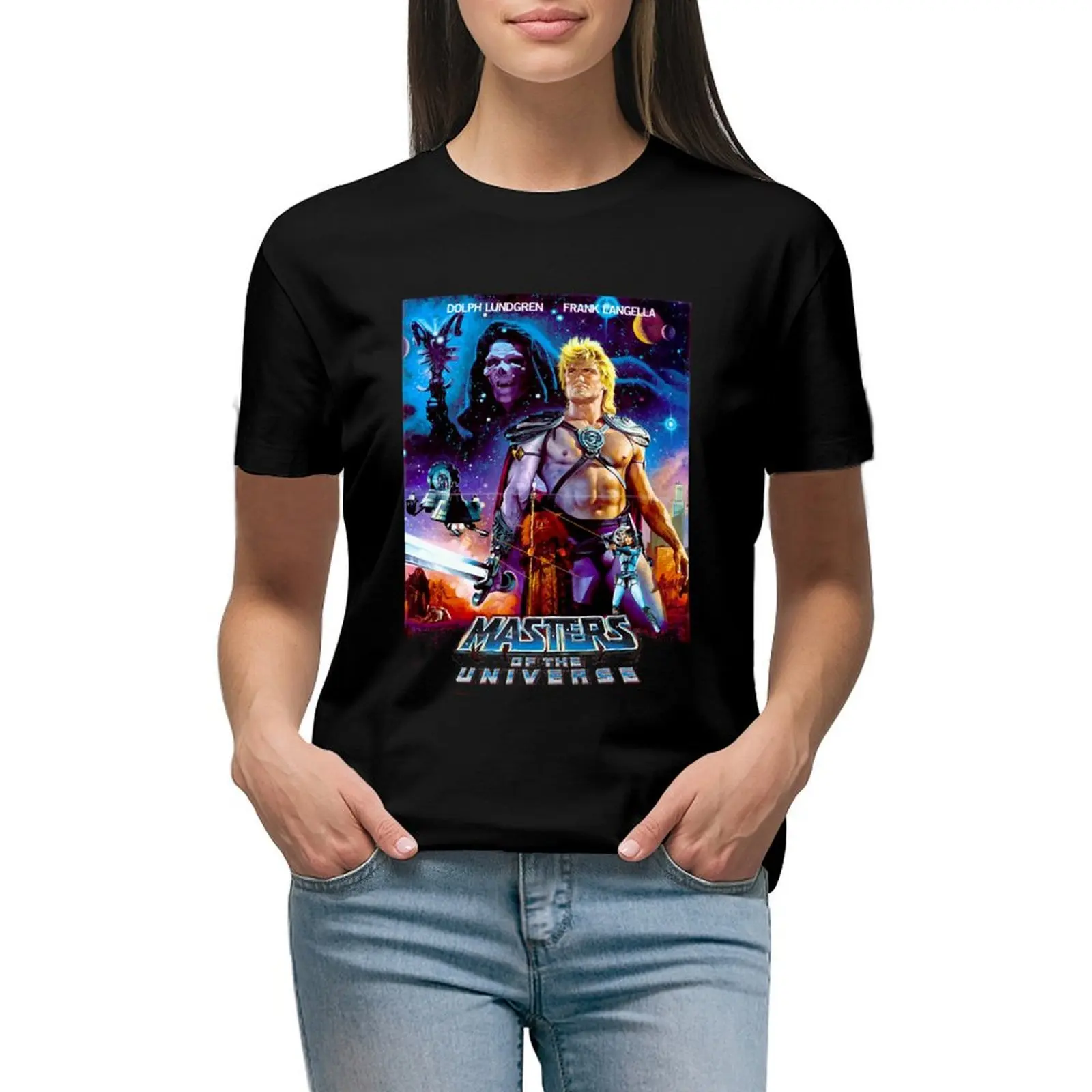 

The universe poster Funny Great Model T-shirt Blouse korean fashion summer tops Woman clothing