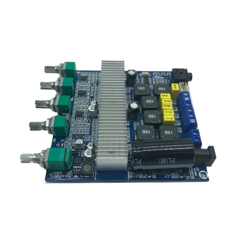Bluetooth amplifier board 5.0 fever TPA3116 high-power 2.1 overweight subwoofer 12-24V finished