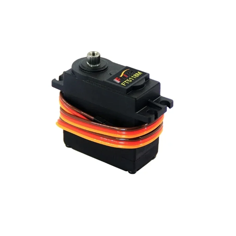 FT5118M Servo digital 17kg.cm Protección contra sobrecarga estándar 280 °   Engranaje metálico de acero para coches RC 1:8 1:10 1:12, Robot, avión, barco