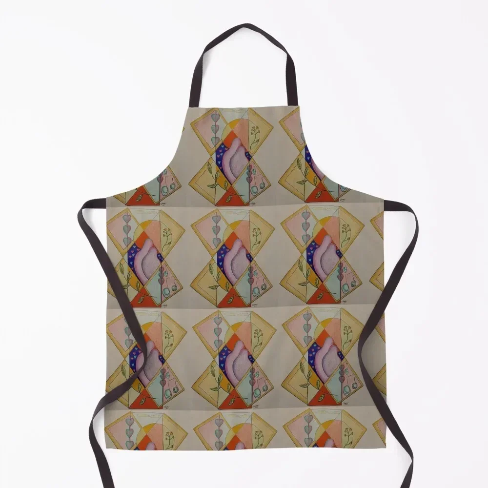 

Our world of love Apron Women's Dress Hairdressing Hairdresser Accessories Kitchen Special Accessories Apron