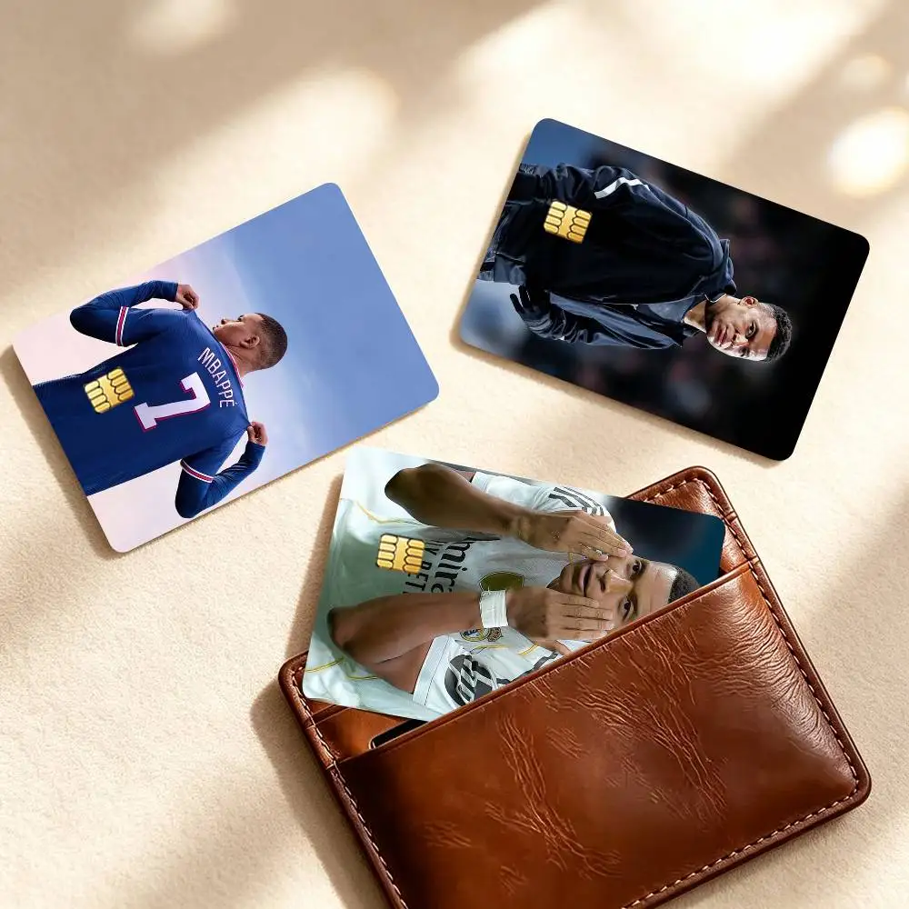 K-Kylian Mbappé Football Superstar Sports  Credit Card HD Stickers Small Chip Waterproof Sticker Game Card Decal Gift