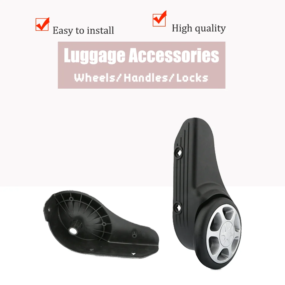 Large Load-Bearing Luggage Fixed Replacement Wheel Suitable for Overweight Luggage Sturdy Reliable Silent Caster