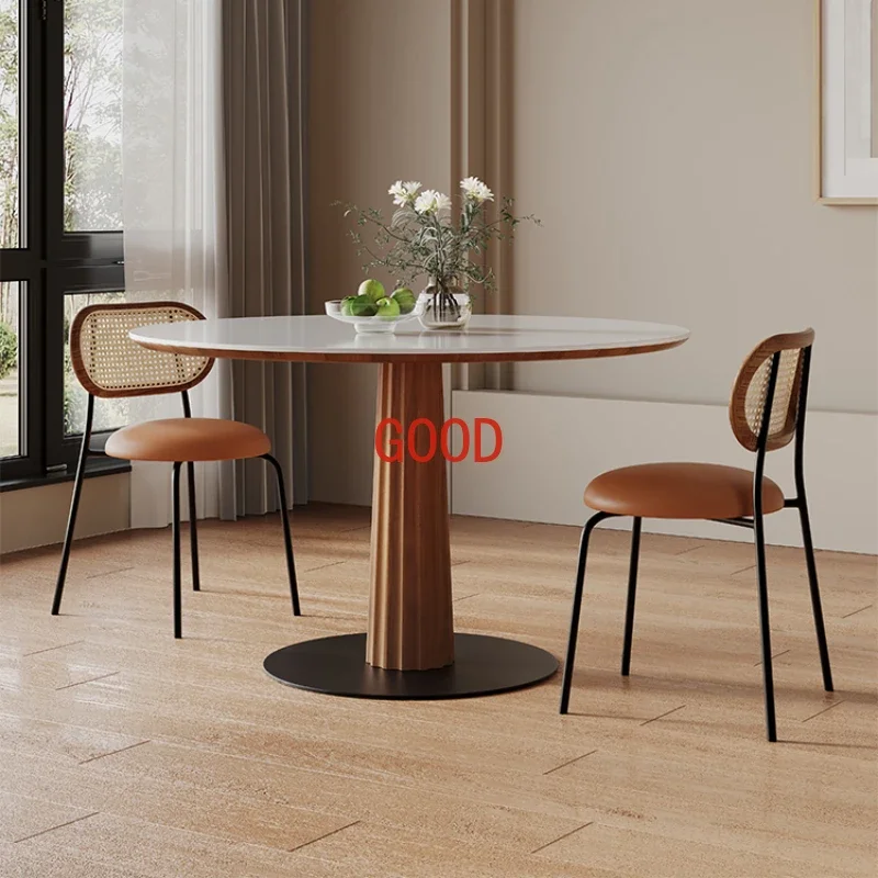 Luxury Coffee Dining Table Living Room Round Dinner Kitchen Dining Table Modern Nordic Mesa Comedor Home Furniture ZT50DT
