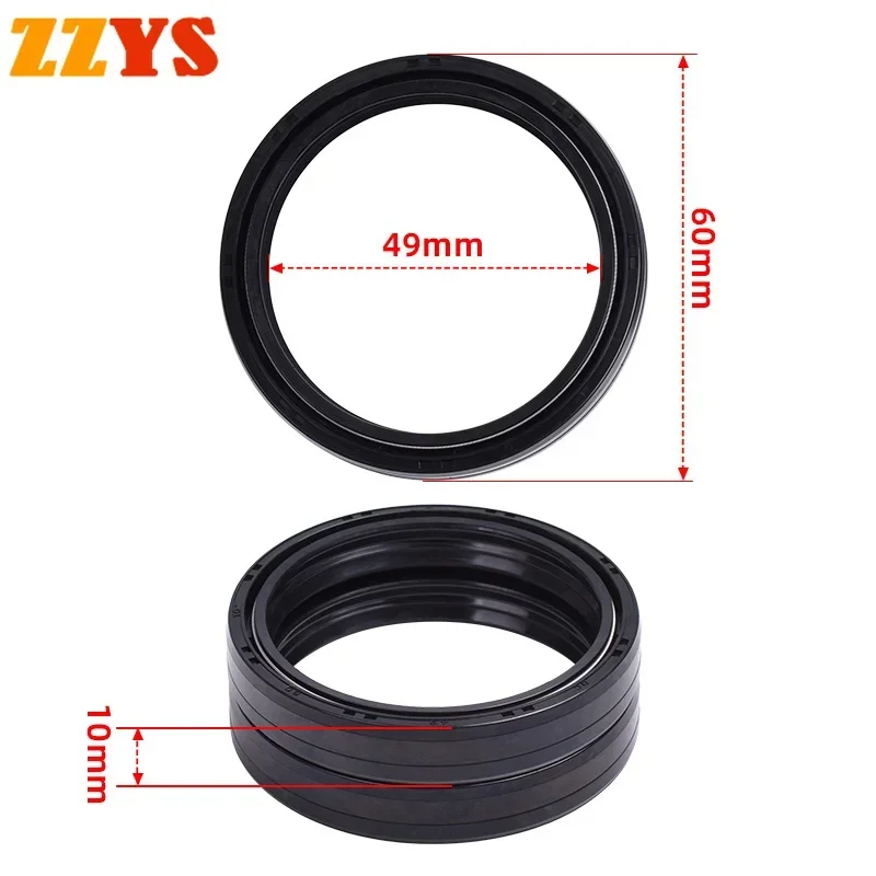 49x60x10 49 60 49*60 Motorbike Front Shock Fork Oil Seal For harl/ey DAVID/SON 1690 FLHTCU ULTRA CLASSIC ELECTRA GLIDE	2014-2016