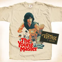 The Young Master Jackie Chan T shirt Natural Vintage Cotton Movie Poster Beige All Sizes S M L XL 2X 3X 4X 5X