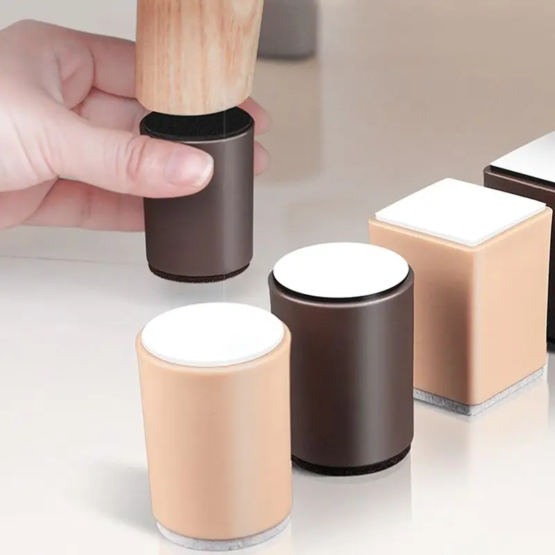 4 Cái/bộ Đồ Chân Miếng Lót Vuông/Vòng Bàn Chân Đế Sofa Chân Raiser, nhà Tủ Giường Chân Đệm Nuôi Thảm