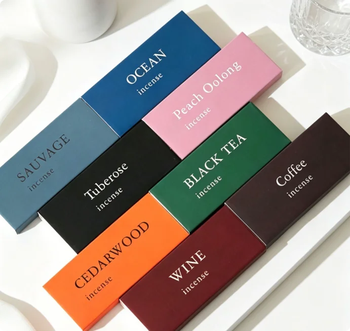 Japanese-style incense Matchbox Aromatherapy incense Indoor Home Travel Hotel B & B Combination contains 8 types