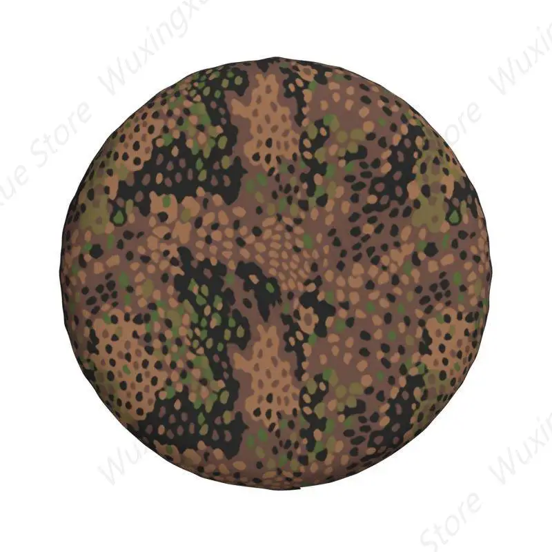 Pea Dot Military Camo Spare Tire Cover for Jeep Hummer Army Tactical Camouflage SUV RV Camper Car Wheel Protectors Accessories