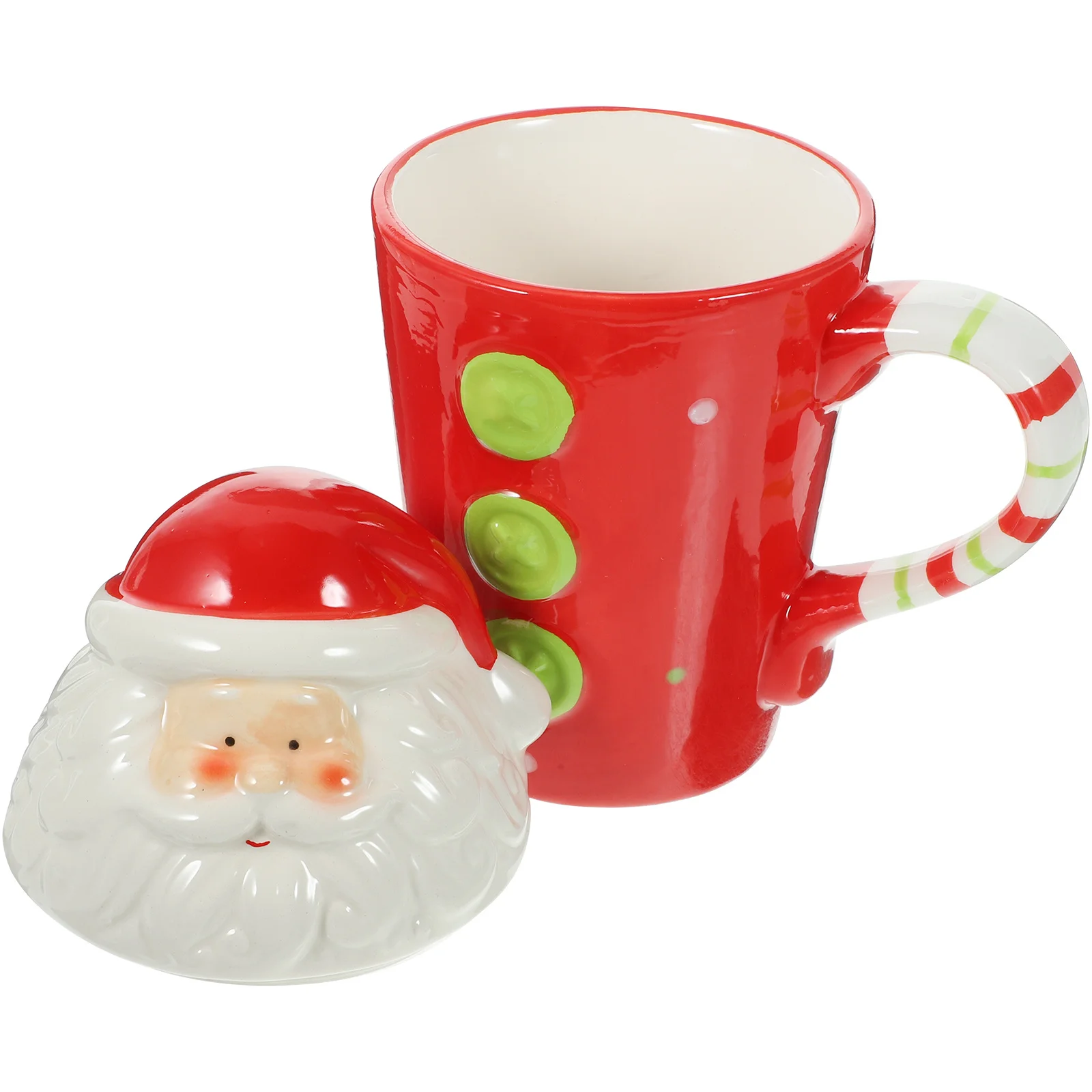 

1Pcs Christmas Santa Clause Water Cup Ceramic Creative Beverage Mug for Coffee Tea Milk Hot Chocolate Festive Use