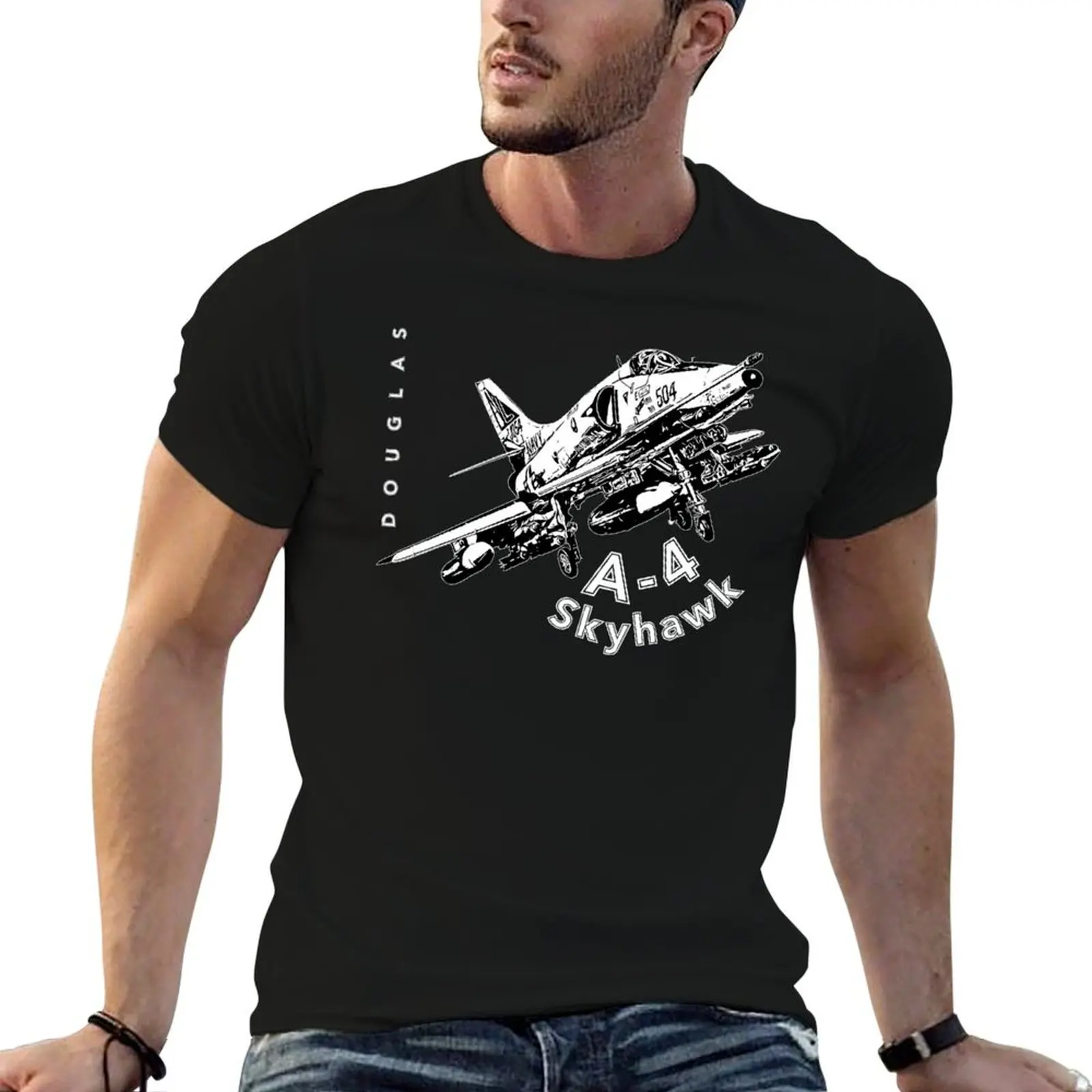 

Douglas A-4 Skyhawk Aircraft Fighterjet T-Shirt t shirt man casual man t shirts for men T-Shirt