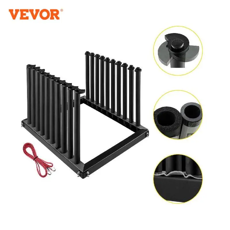 VEVOR Windshield Rack 9 Slot Lite Protect Auto Glass With PVC Rubber Protection Foam Pads Suit for Mounting on Truck Van Bed