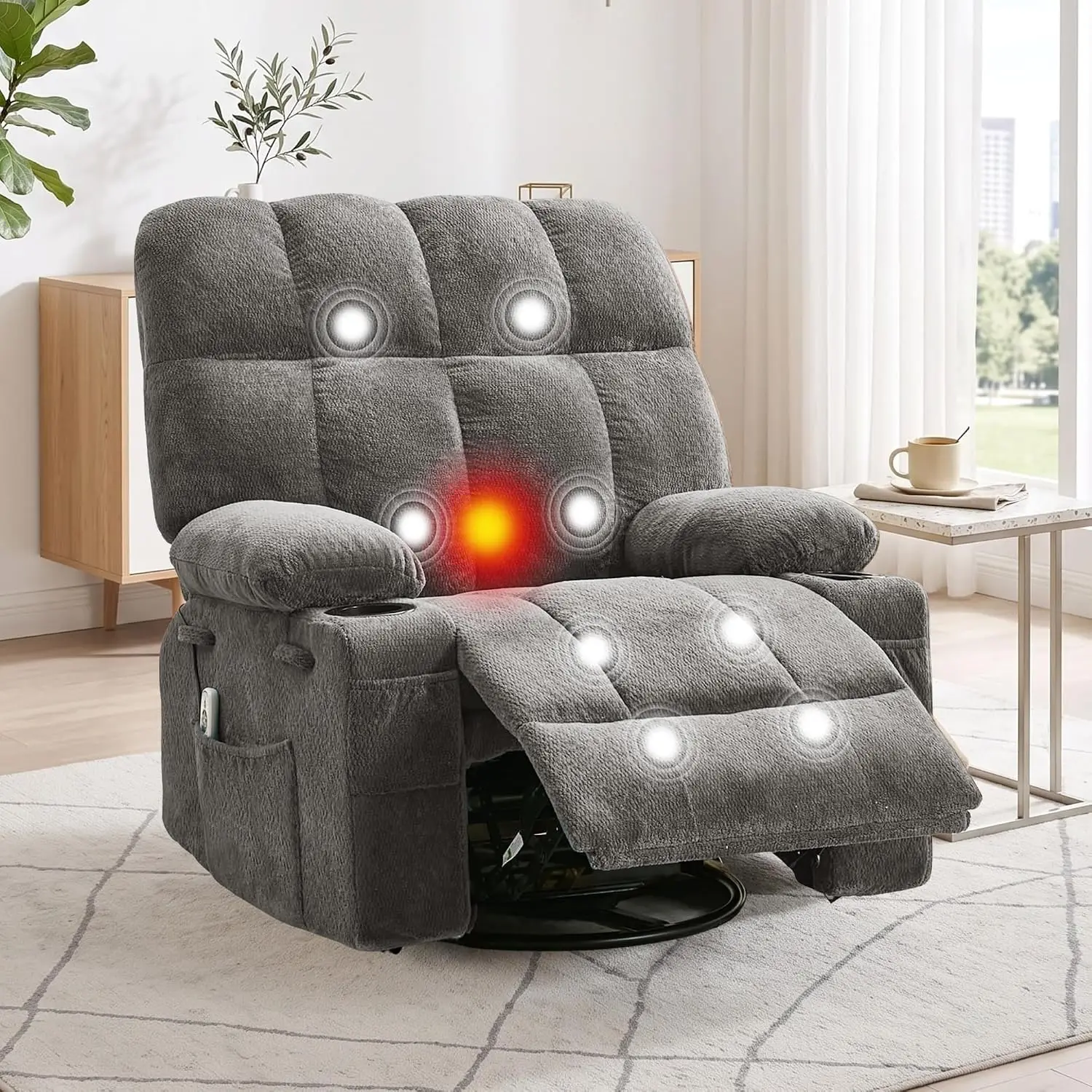Oversized Massage Recliner 7