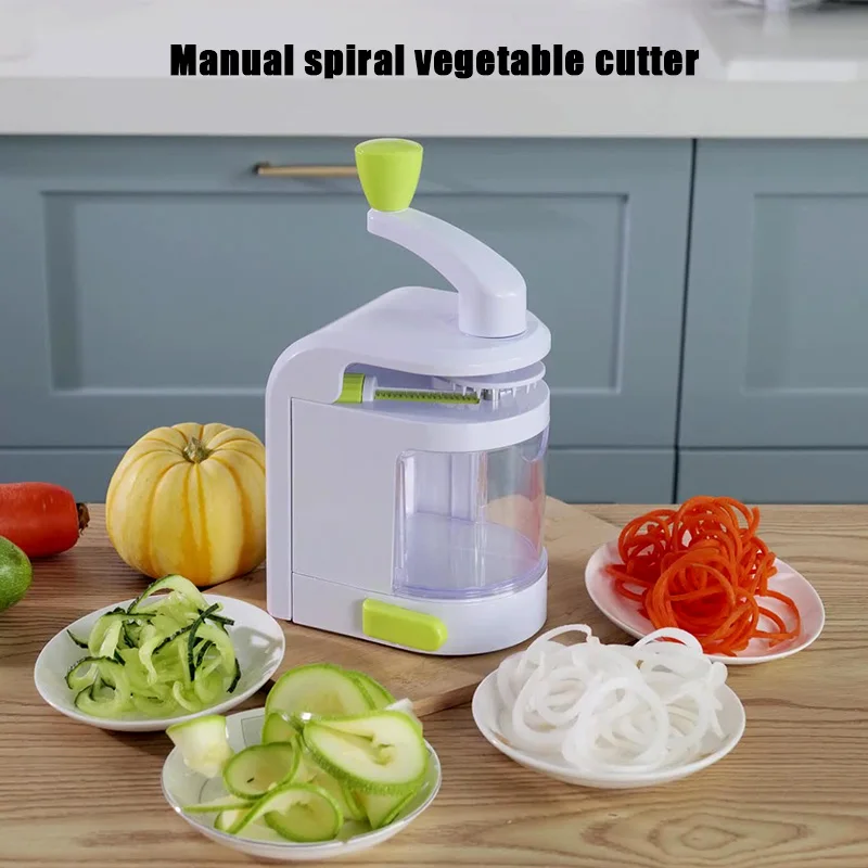 

Manual spiral vegetable cutter multi-functional fruit and vegetable cutter pasta machine cucumber carrot kitchen tool