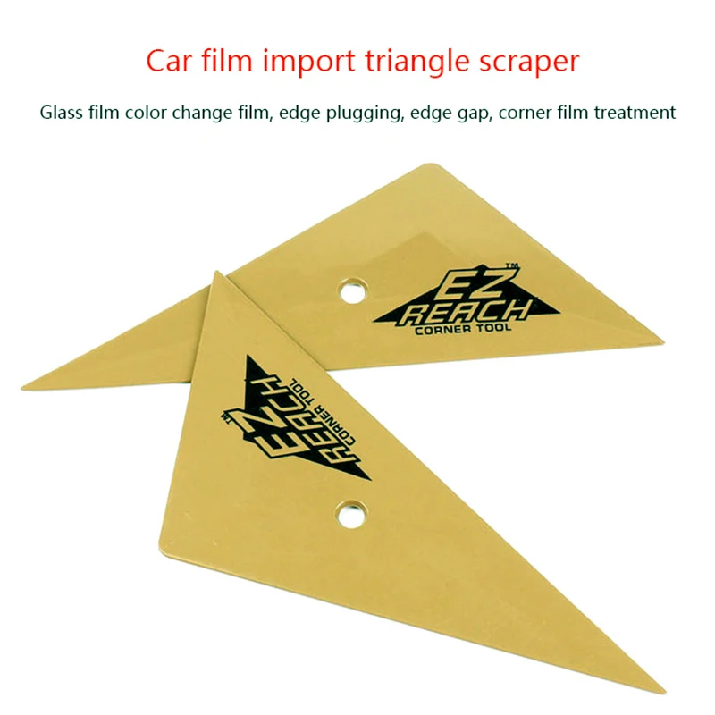 1Pc Soft Triangle Go Corner Squeegee Vinyl Car Wrap Window Tinting Scraper Carbon Film Window Edge Installation Tucking Tool