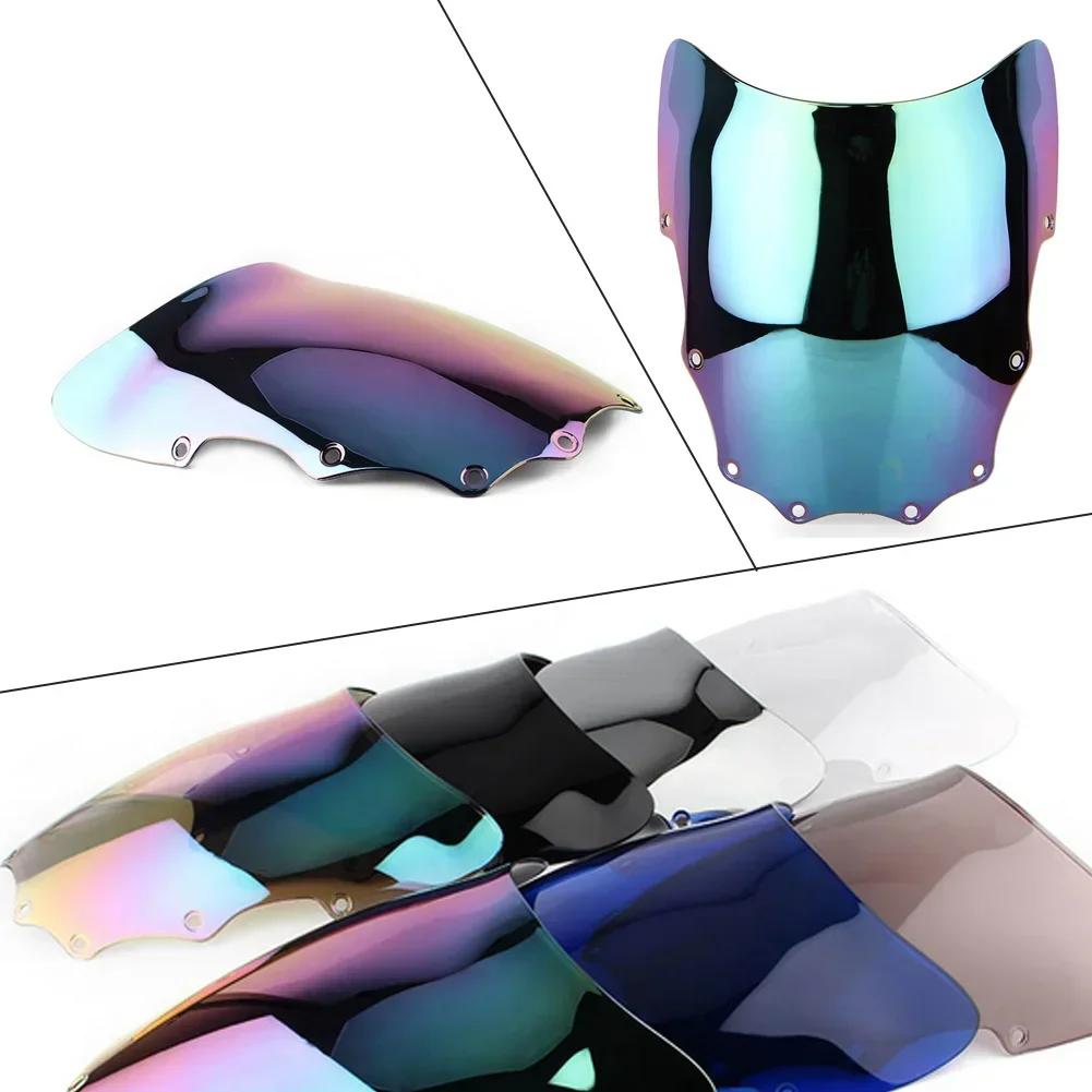 

Для Kawasaki EX500 EX500 Ninja 500R 1987-2009 экран мотоцикла двойной пузырь лобовое стекло дефлектор протектор ветрового стекла