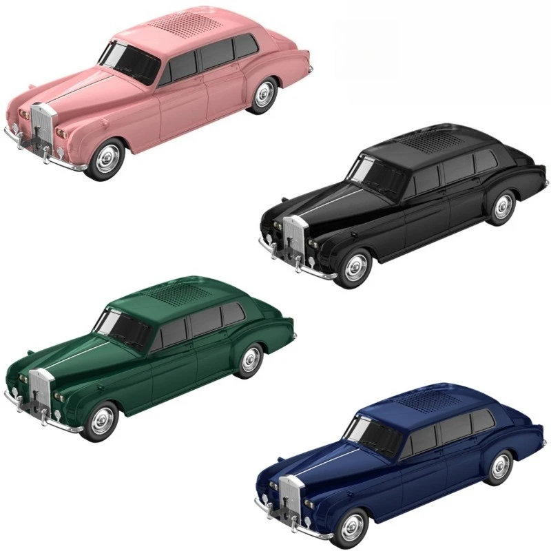 

Ai smart bluetooth speaker classic car retro creative small subwoofer ornament bluetooth gift