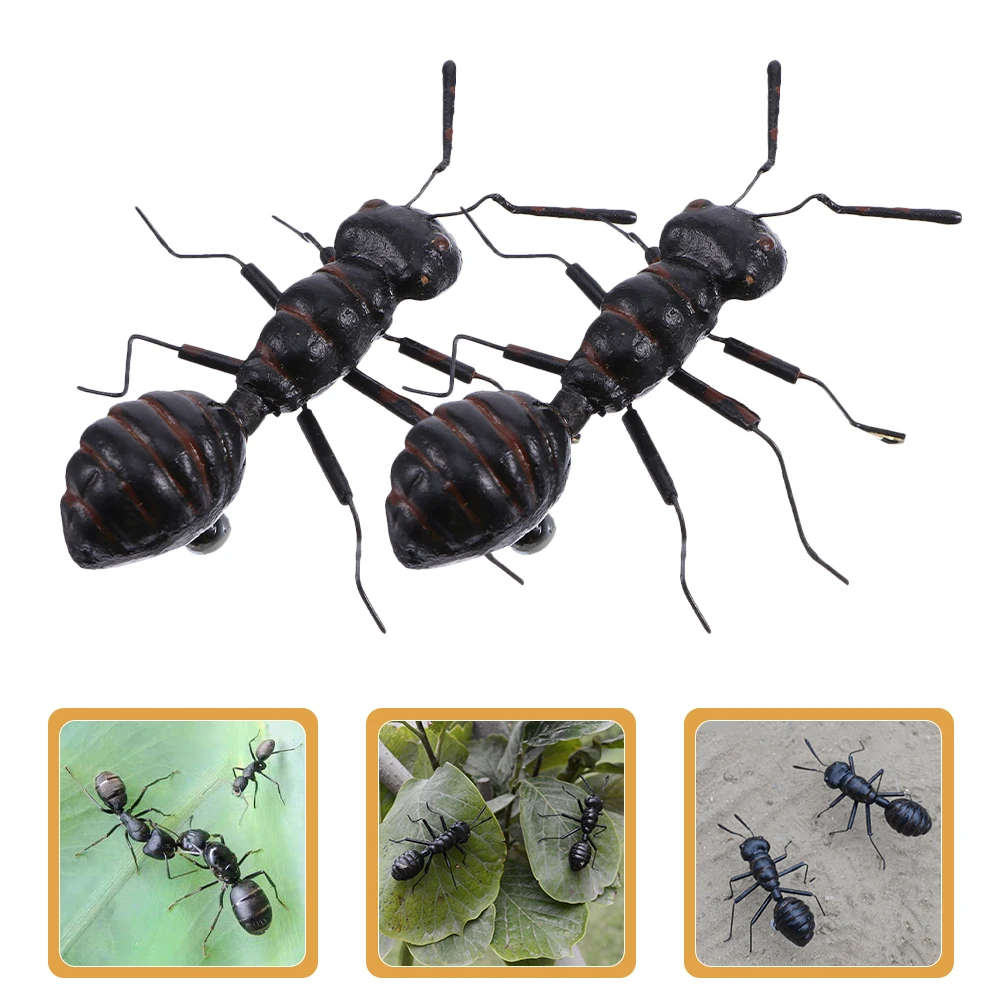 

6 Pcs Ant Statue Desk Sculpture Insect Decor Indoor Ornament Miniature Figurines Safe Light Wear Resistance Practical Long