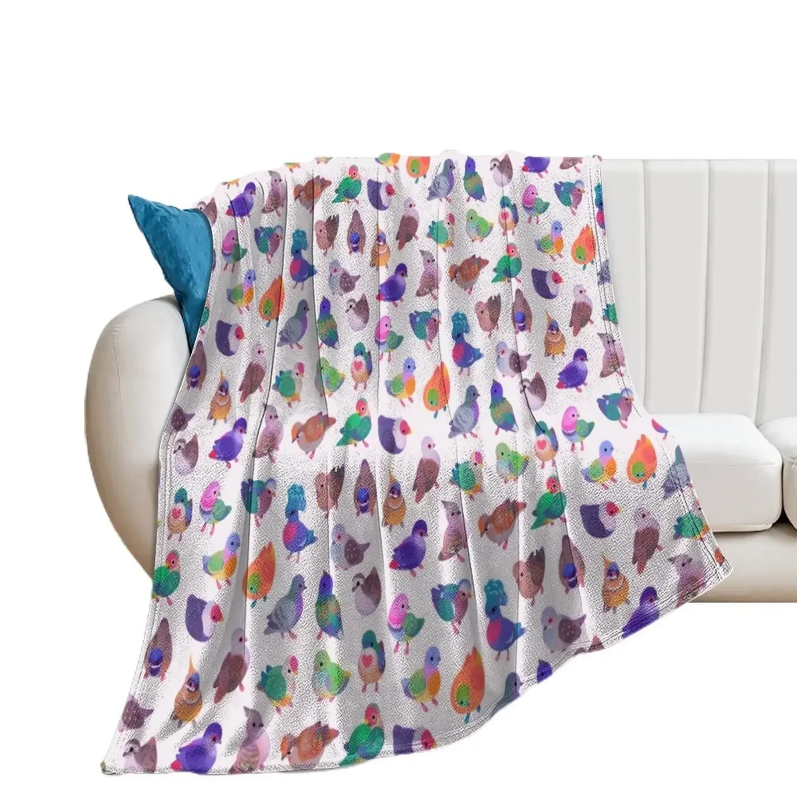 

Wild pigeon -light, name Throw Blanket Luxury Designer Thins Warm Blankets