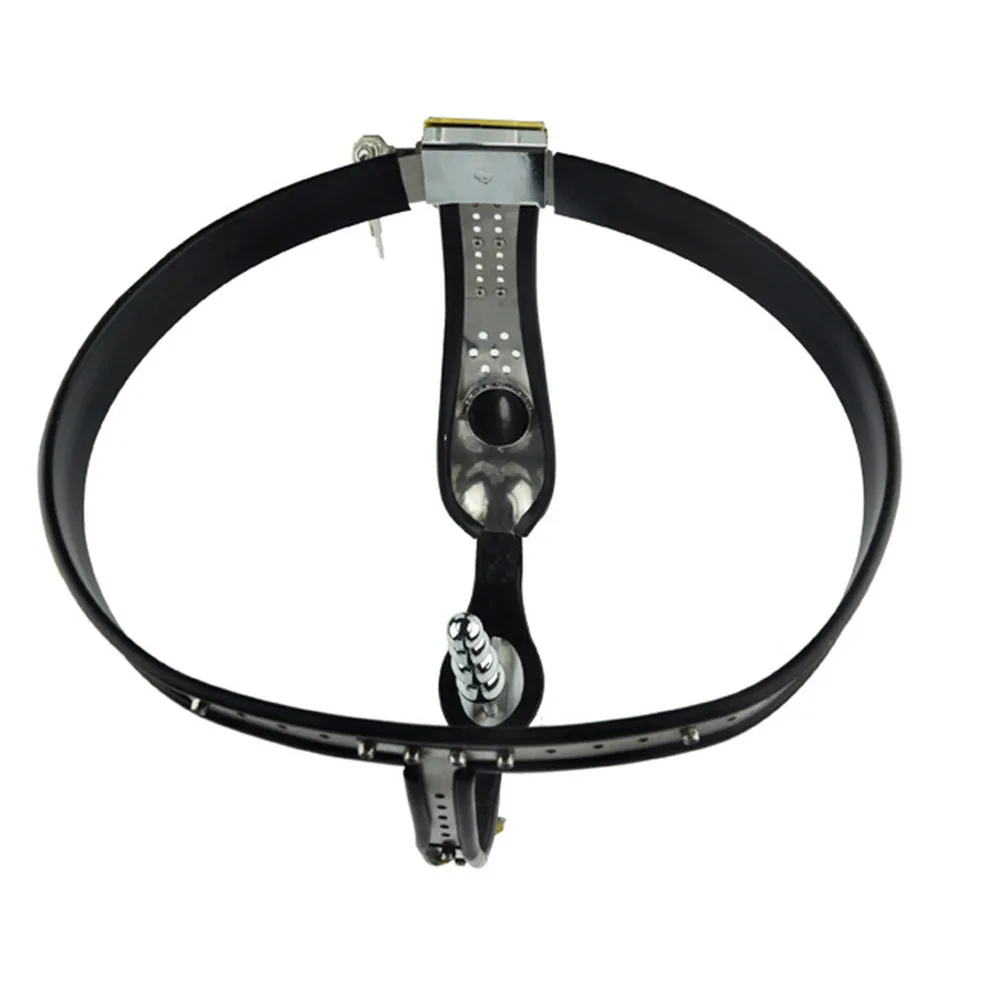 Male Chastity Cock Cage with Anal Butt Plugs Adjustable Strap on Harness Chastity Belts Devices BDSM Bondage Gear Accessories - view 6