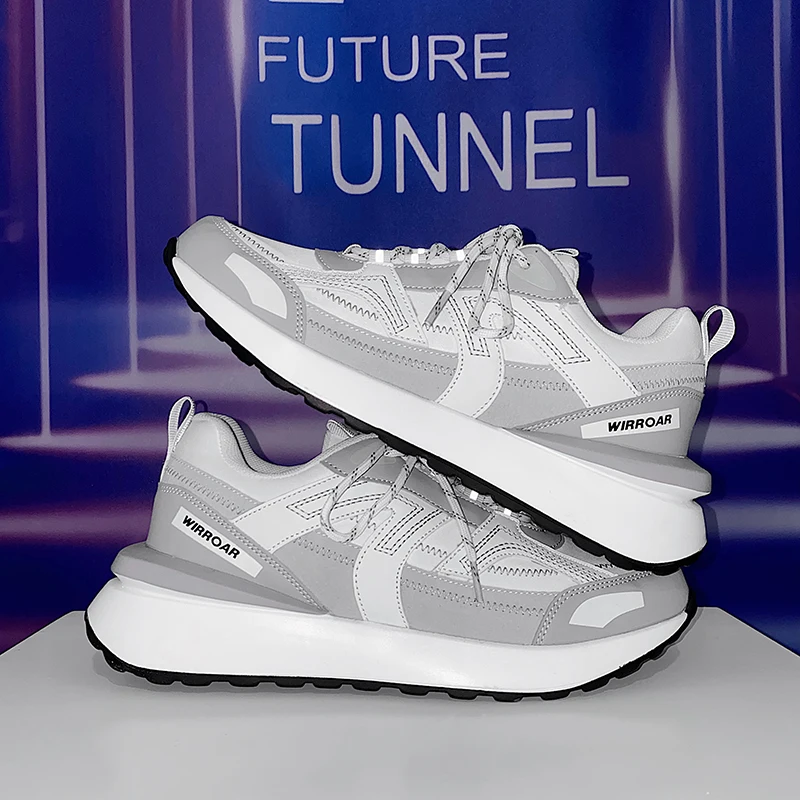 

2025new comfortable casual sneakers Hong Kong style men's shoes white sports shoes super popular versatile trendy brand height