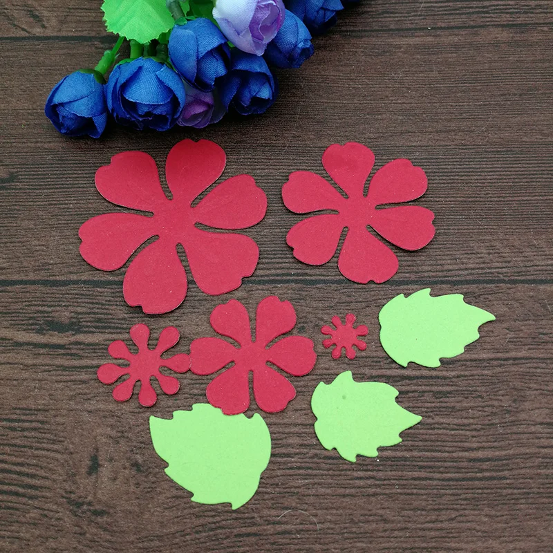 8pc flower spring leaf METAL CUTTING DIES Stencil Scrapbooking Photo Album Card Paper Embossing Craft DIY