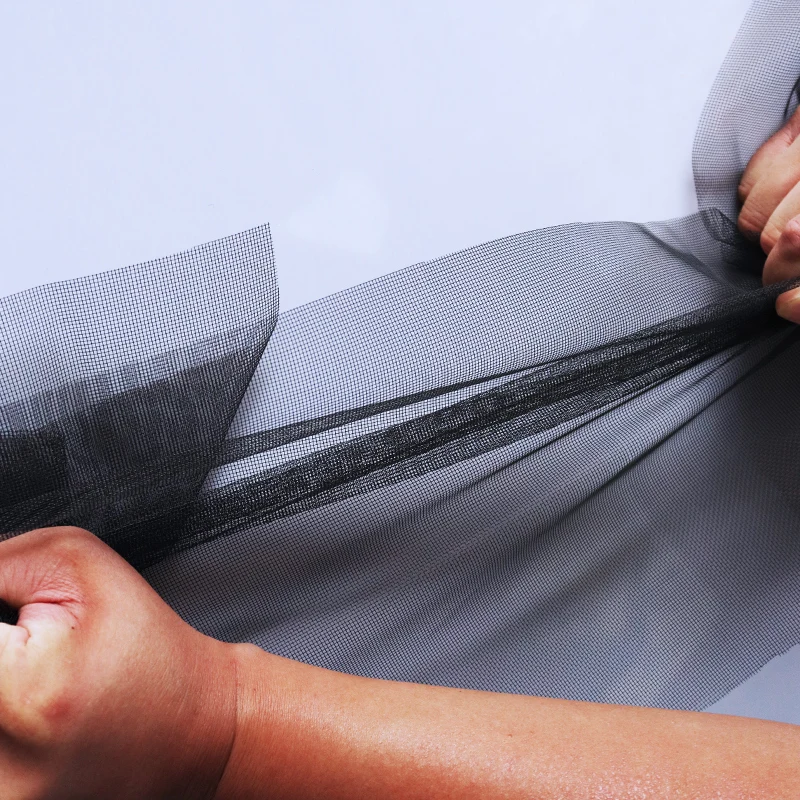 DTGJ Insect Mosquito Nets for Window Screen Mesh Custom Size Tulle Invisible Black Fiberglass Against Mosquitoes and Flies