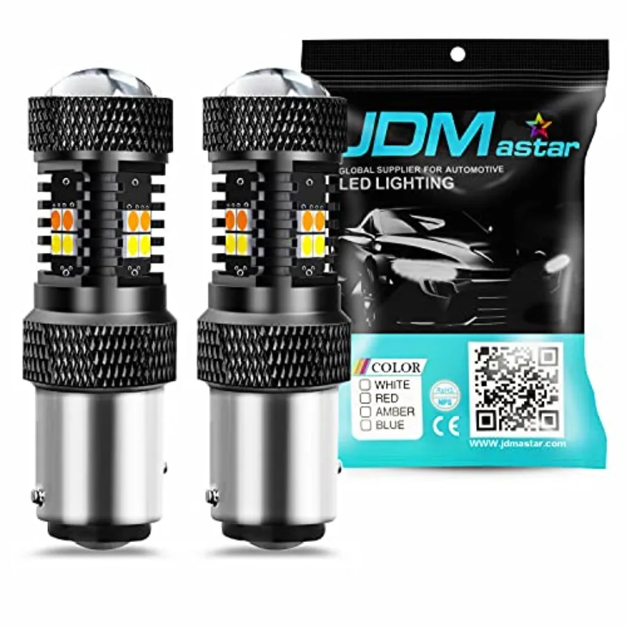 

Extremely Bright 3030 Chipsets White/Yellow 1157 2057 2357 1157A 2057A 2357A Switchback LED Bulbs with Projector For Front Turn