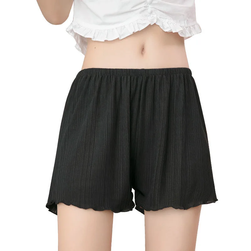 Damen-Hose mit lockerer Passform, dünne Se-Hose, Sommer-Bot, kann außerhalb der Ort Orts getragen werden, Freizeithose aus Polyester-Spandex-Mischung