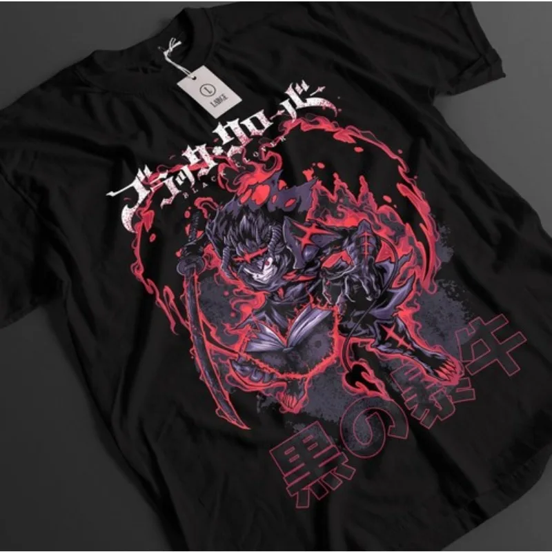 Black Clover Shirt Asta Tshirt Yuno T-Shirt Noelle Top Yami Luck Anime Demon Tee