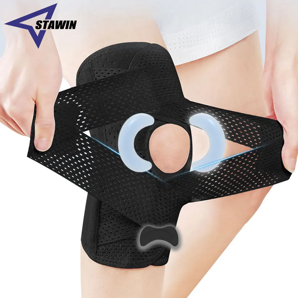 

1PC Professional Knee Brace with Side Stabilizers, Knee Support with Patella Gel Pad for Meniscus Tear Knee Pain Injury Recovery