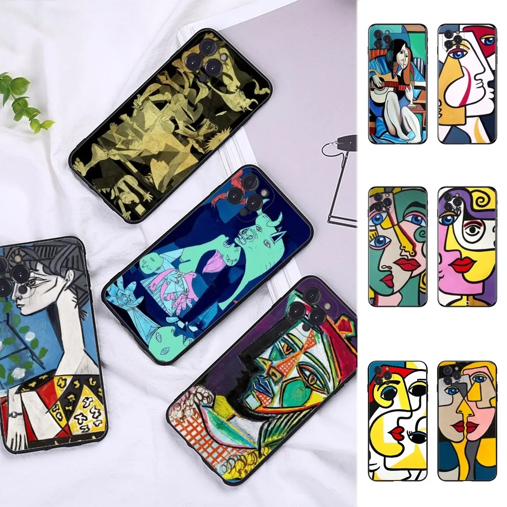 Picasso abstract Art painting Phone Case For iPhone 15 14 11 12 13 Mini Pro XS Max Cover 6 7 8 Plus X XR SE 2020 Funda Shell