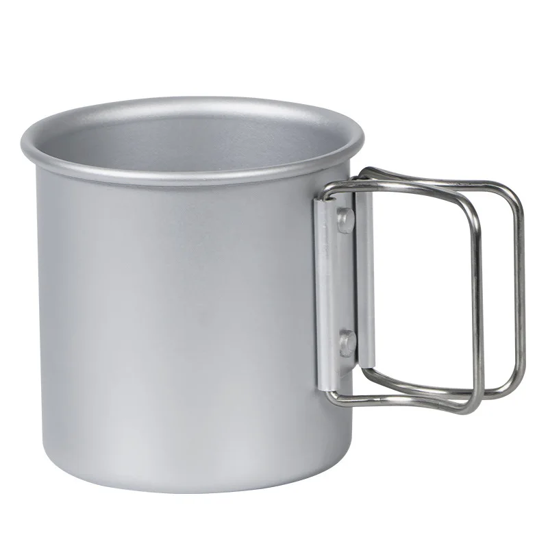 Taza de Camping de aluminio, vajilla para turismo, utensilios de Picnic, equipo de cocina al aire libre, juego de cocina de viaje, accesorios de utensilios de cocina