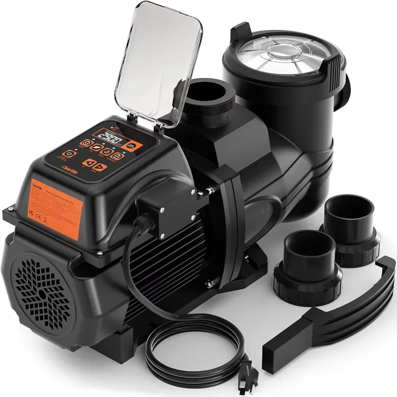 High Efficiency Smart Variable Speed Pool Pump 1.5 , 110-120V In-Ground/Above Ground Swimming Pool Pump