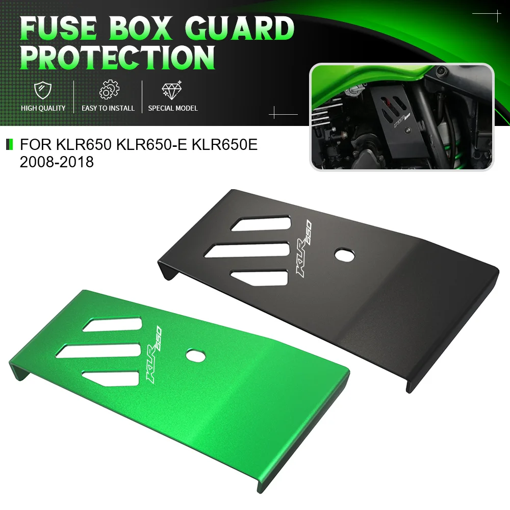 For Kawasaki KLR650 KLR650-E KLR650E 2008-2009-2010-2011-2012-2013-2018 Motorcycle Accessories Fuse Box Guard Cover Protection