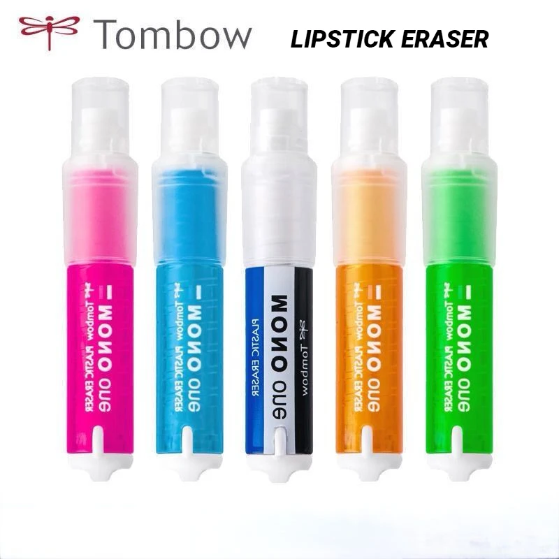 1pcs Tombow Mono One Rotating Eraser Replaceable Refill  Portable Creative Lipstick Modeling Rubber Japanese Stationery