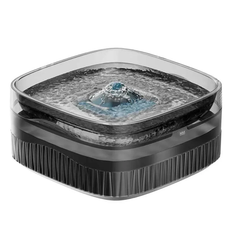 

water fountain with Water bowl dispenser Cat fountain with LED lights, super quiet pump