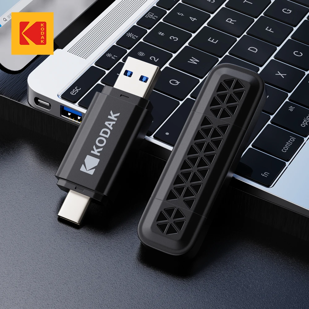 

KODAK USB Flash Drive 32GB Type C Flash Drive 64GB USB3.2 Pendrive 128GB High Speed 256GB Dual Memory Stick For Smartphone Lapto