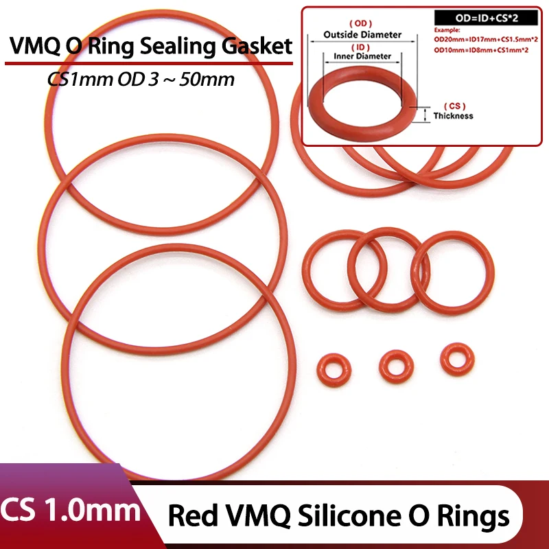 50/100Pcs Red Thick… - image