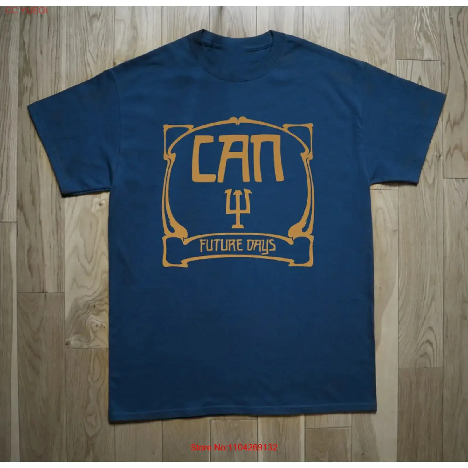 Can band rock future days NAVY T shirt All sizes vintage Washed homme streetwear Top For Everyday Wear Unisex Breathable