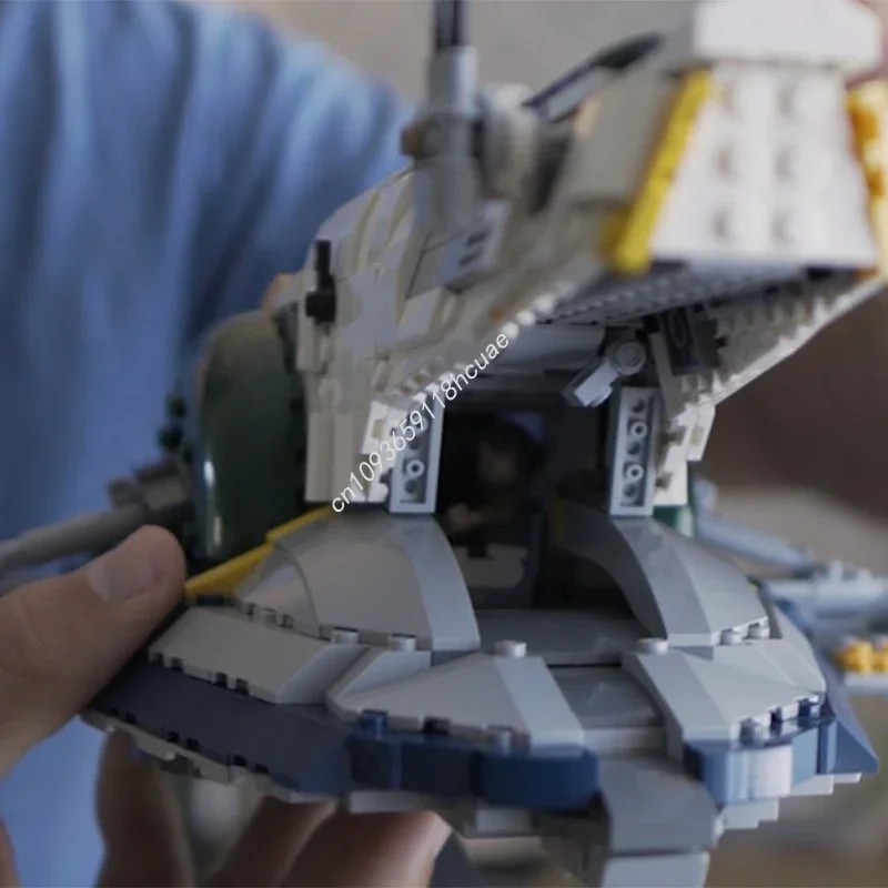 1041pcs MOC Jango S Slave 1 Star Battle Model Building Blocks Toy Construction Creative Idea Christmas Gift Education Brick view 5