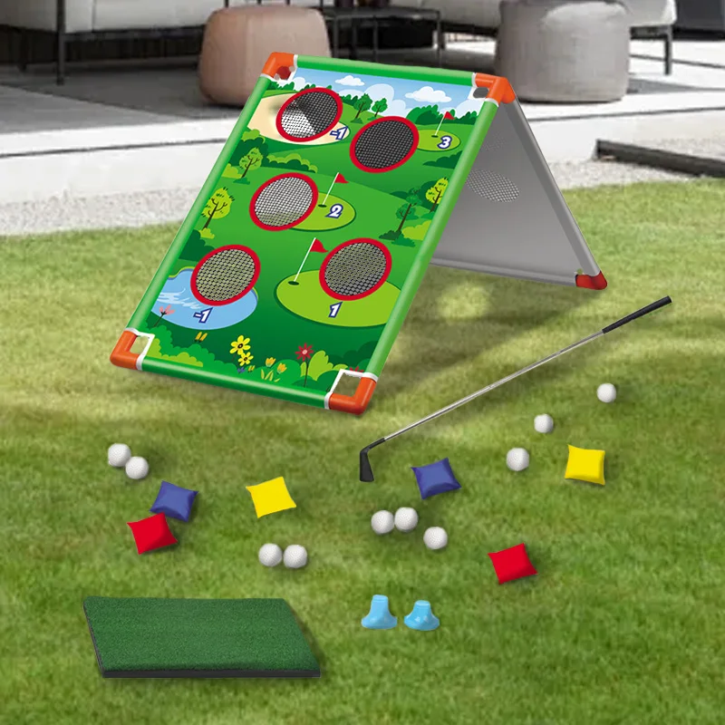 2 w 1 gra w golfa na świeżym powietrzu worki fasolowe zestaw planszowy wielosobowe zabawki interaktywne dla dzieci na imprezę karnawałową aktywność świąteczna
