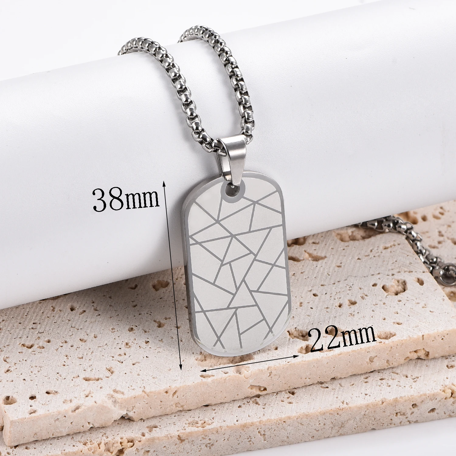 العلم الأمريكي نجمة Spangled راية الصليب الفولاذ المقاوم للصدأ العسكرية العلامة التجارية قلادة سترة سلسلة المعلقات مجوهرات الحفلات